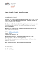 Anmedlung Sprechstunde IFDfhM