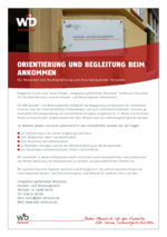 Aushang Orientierung Menschen mit Fluchterfahrung Deutsch